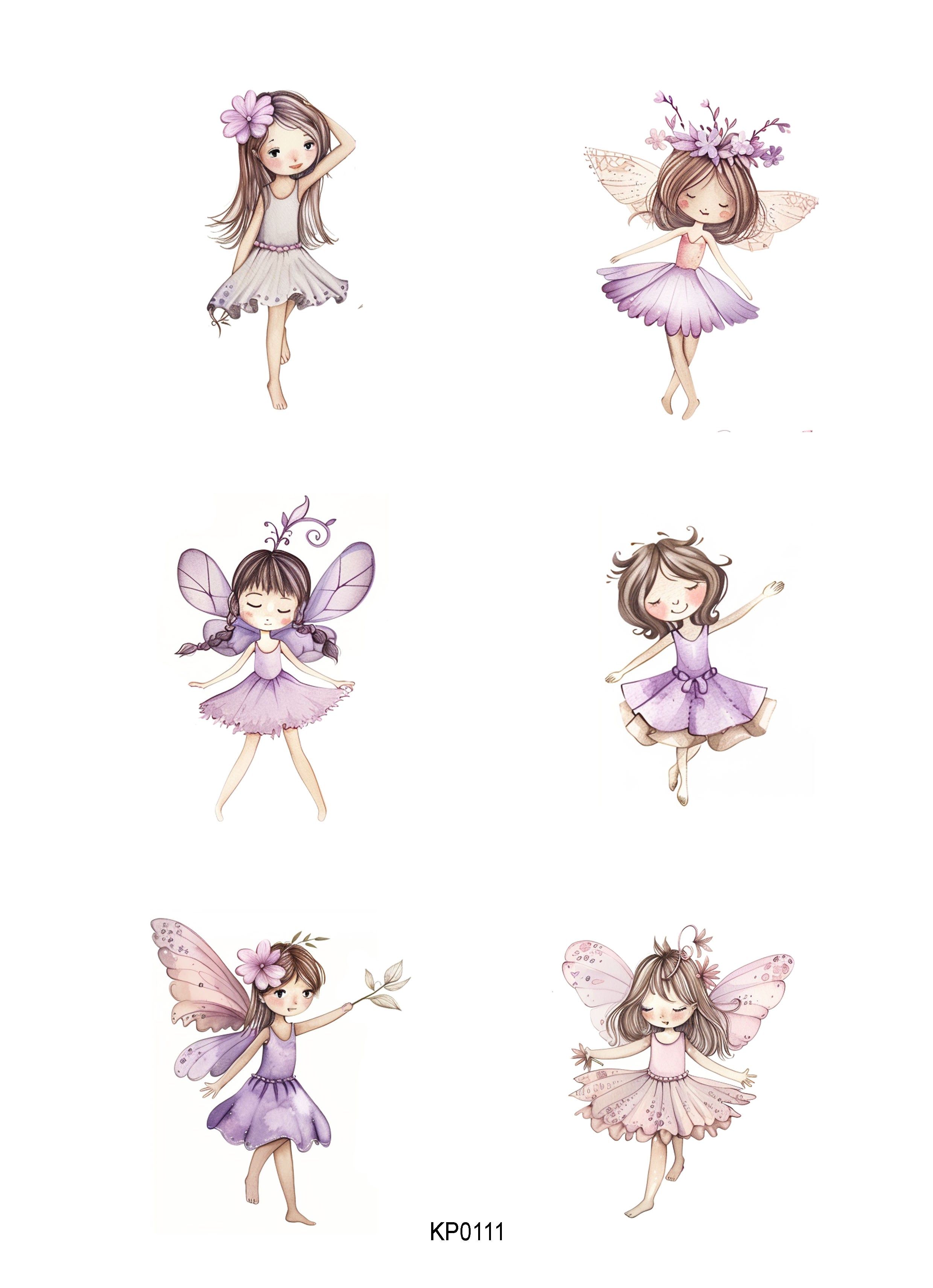 Reprint - Klippark - Fairies 2 - A4