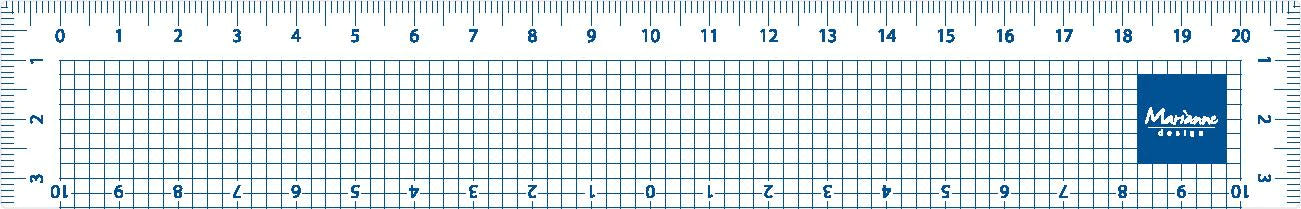Marianne Design Ruler Linjal 20cm