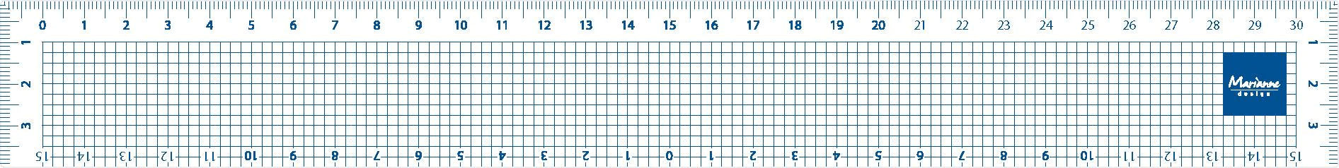 Marianne Design Ruler Linjal 30cm