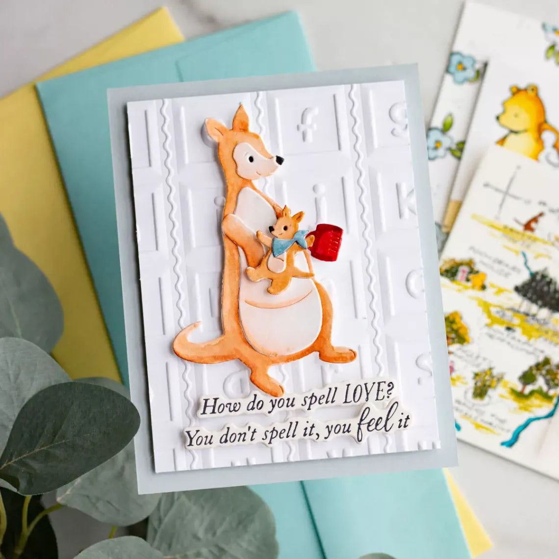 Spellbinders- Say Cheese Classic Pooh Baby - 3D embossing Folder - Classic Pooh Baby Blocks
