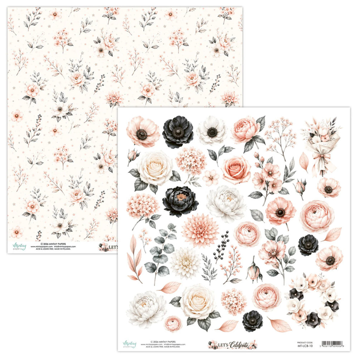 Mintay Papers - Let's Celebrate - Flora 10 - 12x12"