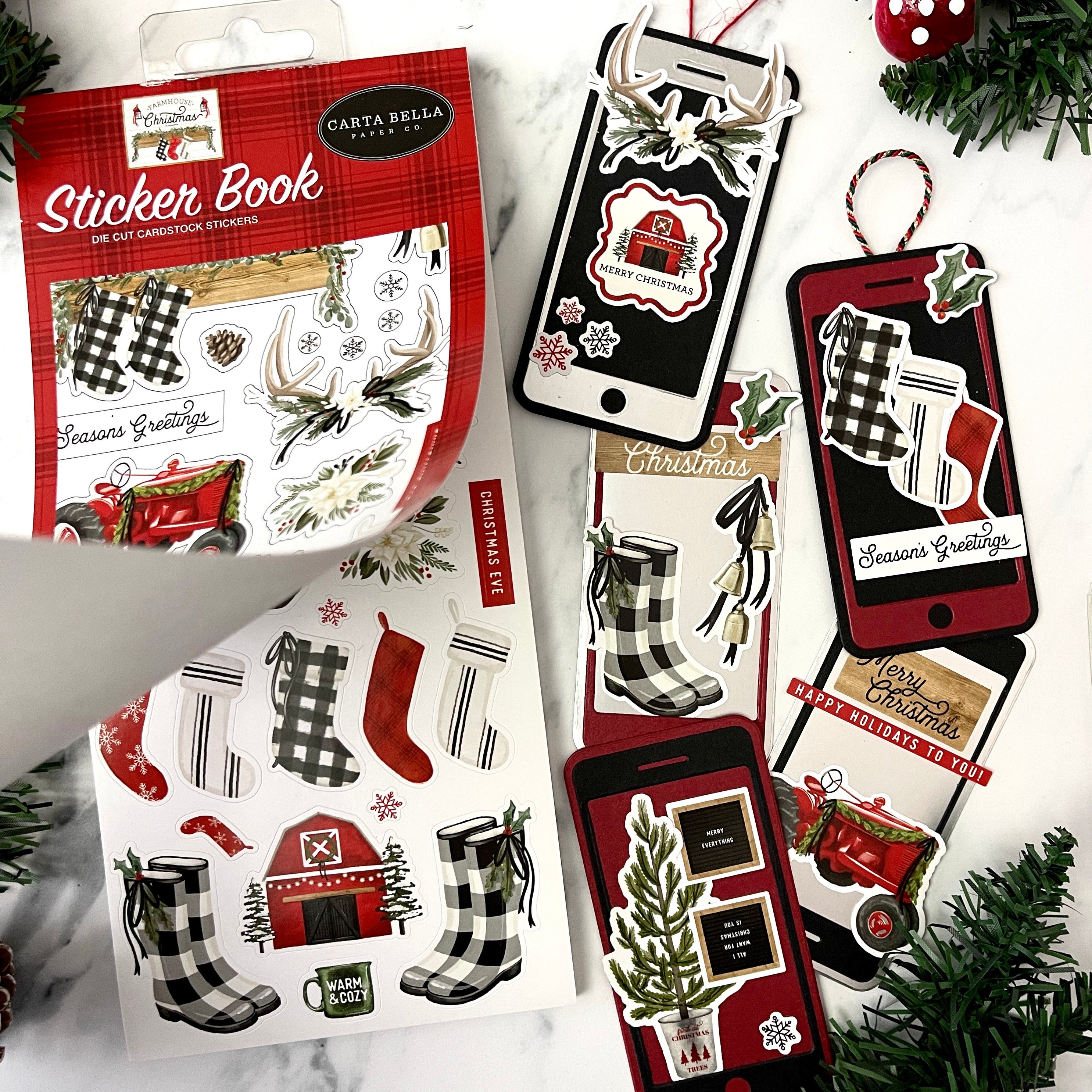Carta Bella - Farmhouse Christmas- Stickerbook