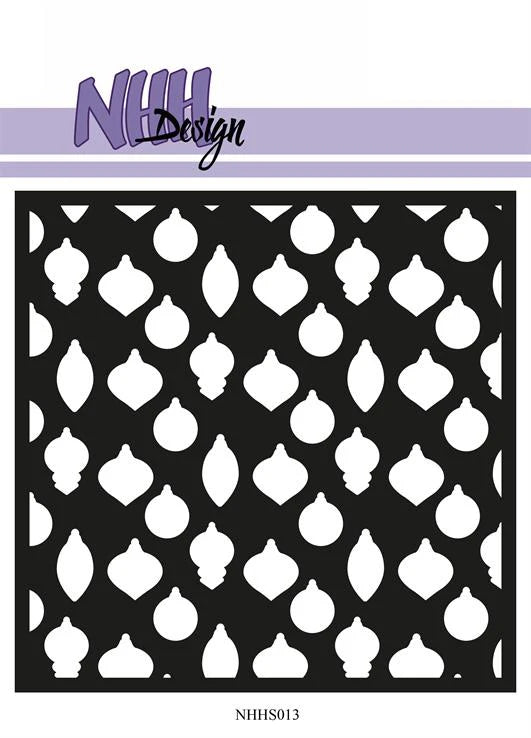 Nellie Snellen - Stencil - Small Christmas Balls