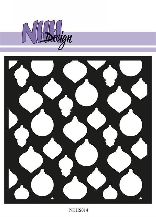 Nellie Snellen - Stencil - Large Christmas Balls