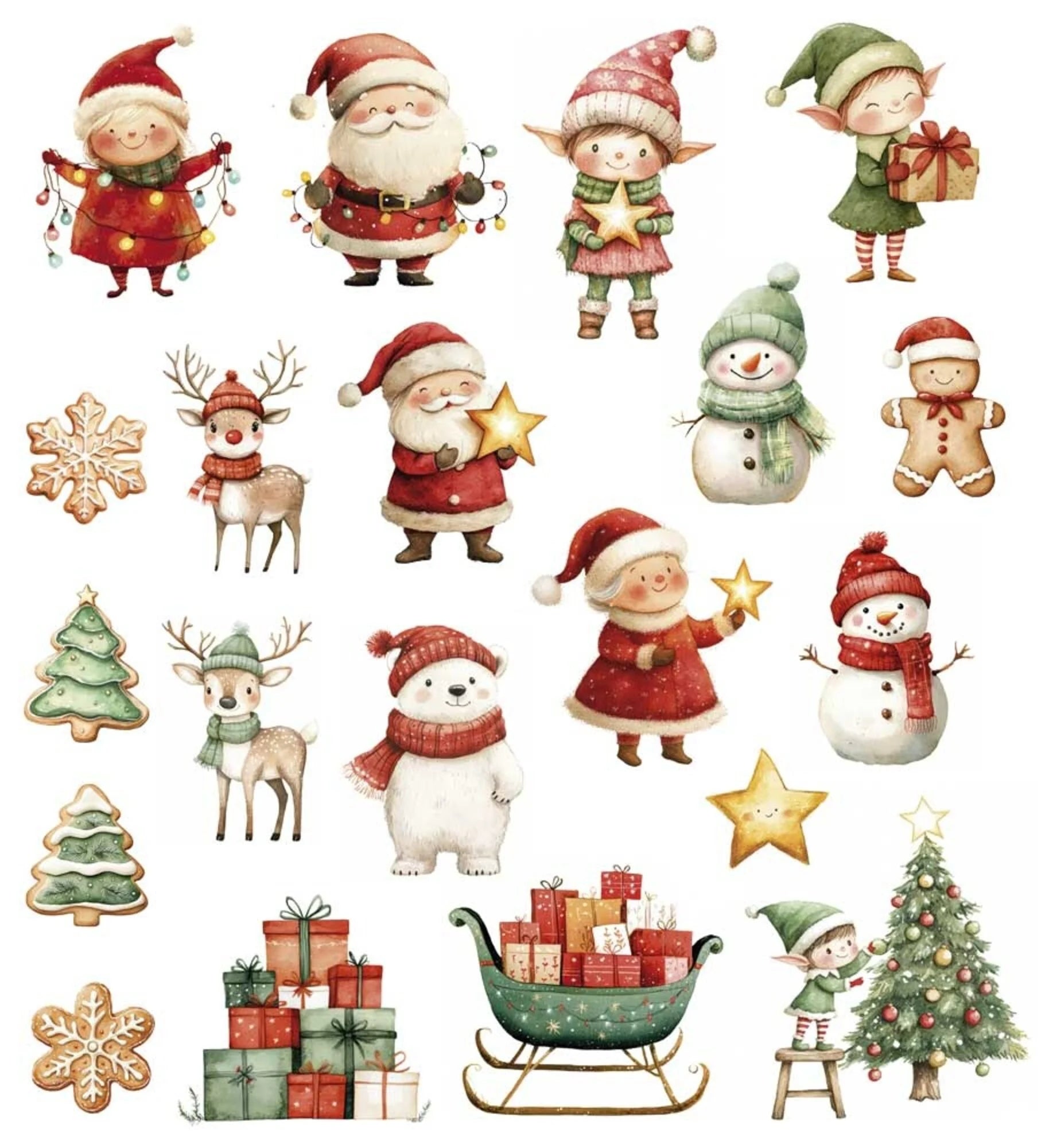 Papers for you - Santa & Friends - Die Cuts
