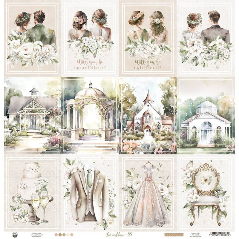 P13 - Love and lace - 05 - 12 x 12"