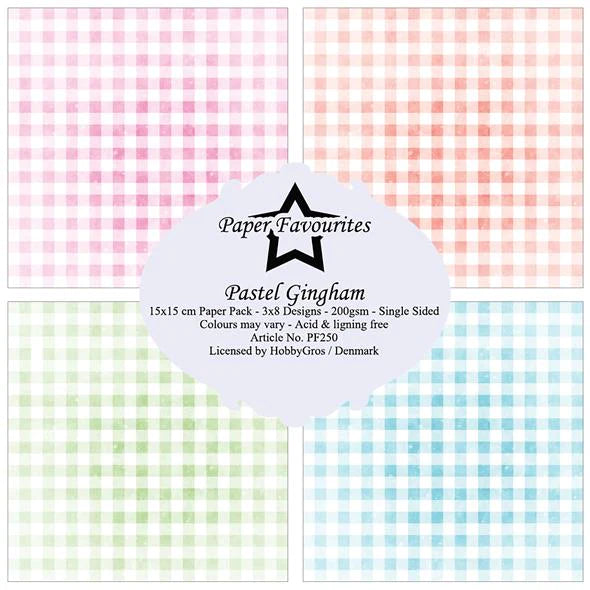 Paper Favourites - Pastel Gingham - Paper Pack 6 x 6"