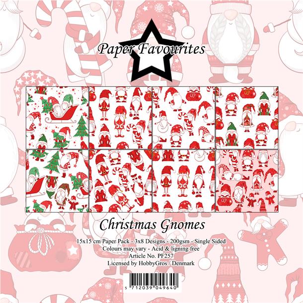 Paper Favourites - Christmas Gnomes - Paper Pack 6 x 6"
