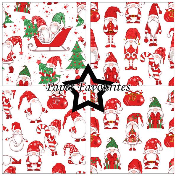 Paper Favourites - Christmas Gnomes - Paper Pack 6 x 6"