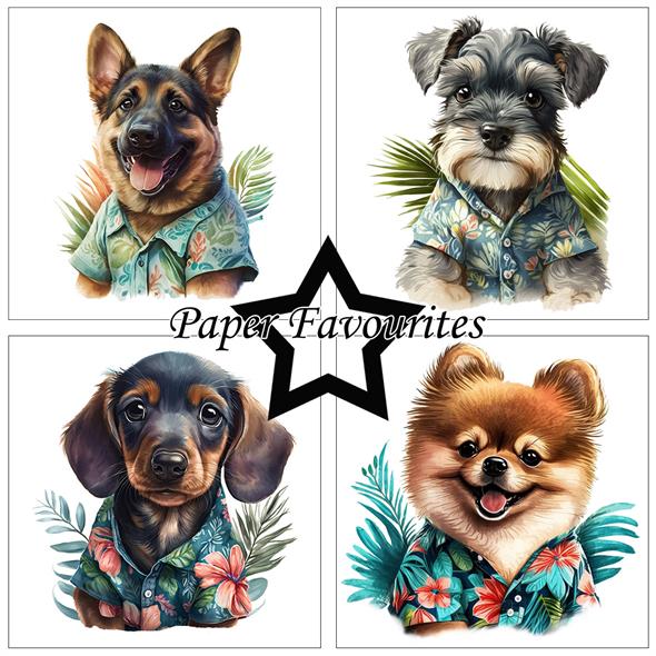 Paper Favourites Paper Pack Summer Dogs 6 x 6"