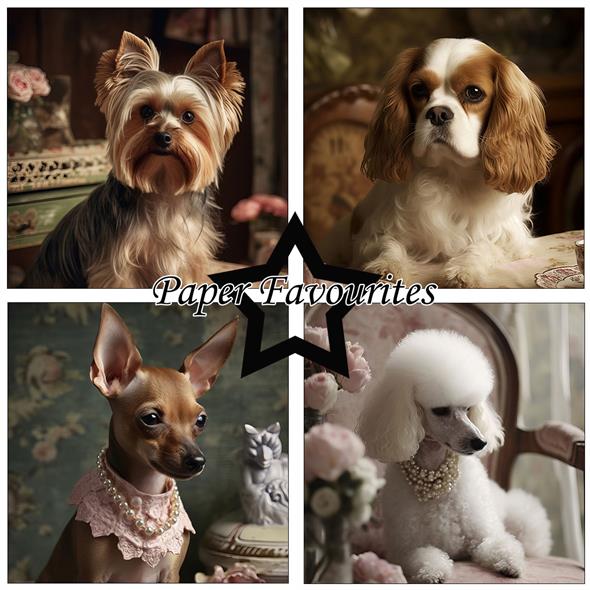 Paper Favourites - Shabby Dogs - Paper Pack 6 x 6"