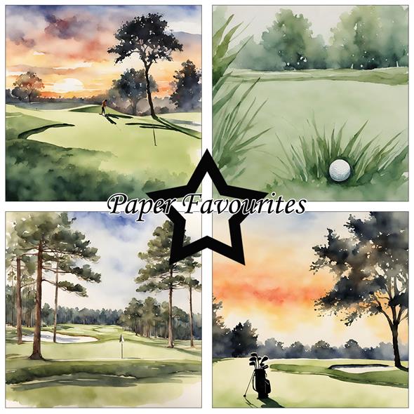 Paper Favourites - Golfing - Paper Pack    12 x 12"