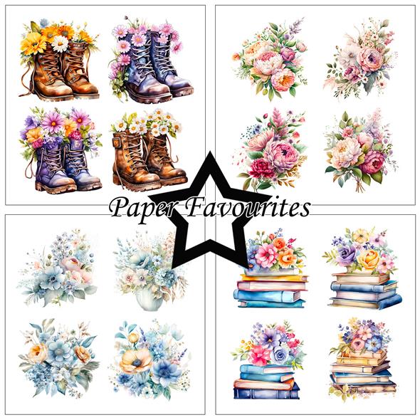Paper Favourites - Floral Spring - Paper Pack    12 x 12"
