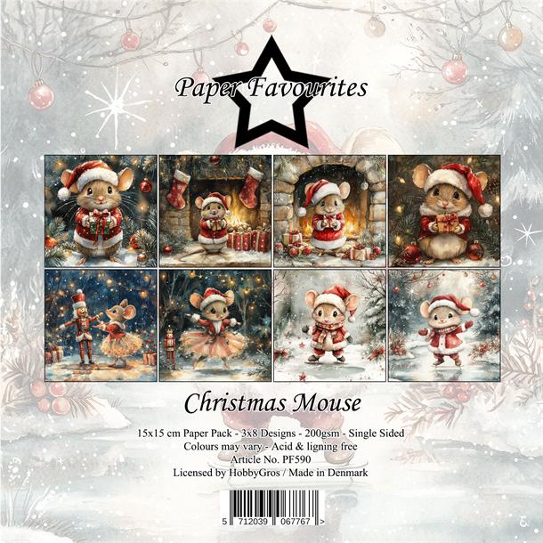 Paper Favourites - Christmas Mouse - Paper Pack 6 x 6"