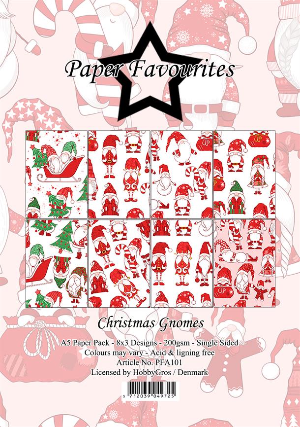 Paper Favourites - Christmas Gnomes - Paper Pack A5
