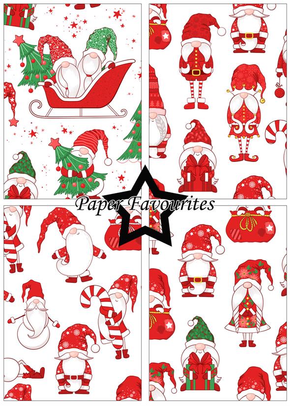 Paper Favourites - Christmas Gnomes - Paper Pack A5