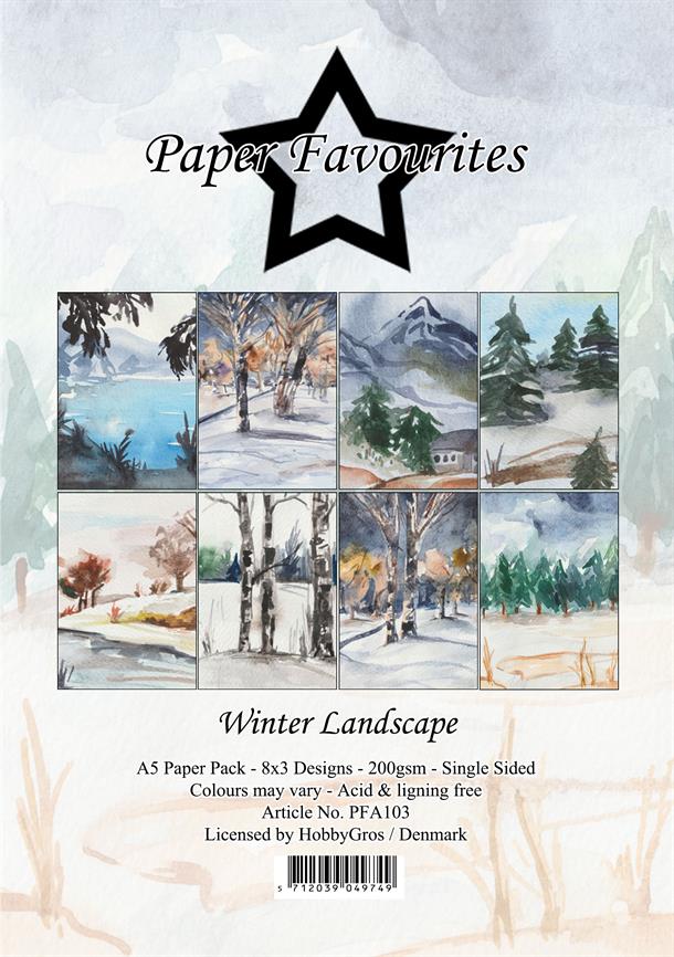 Paper Favourites - Winter Landscape - Paper Pack A5