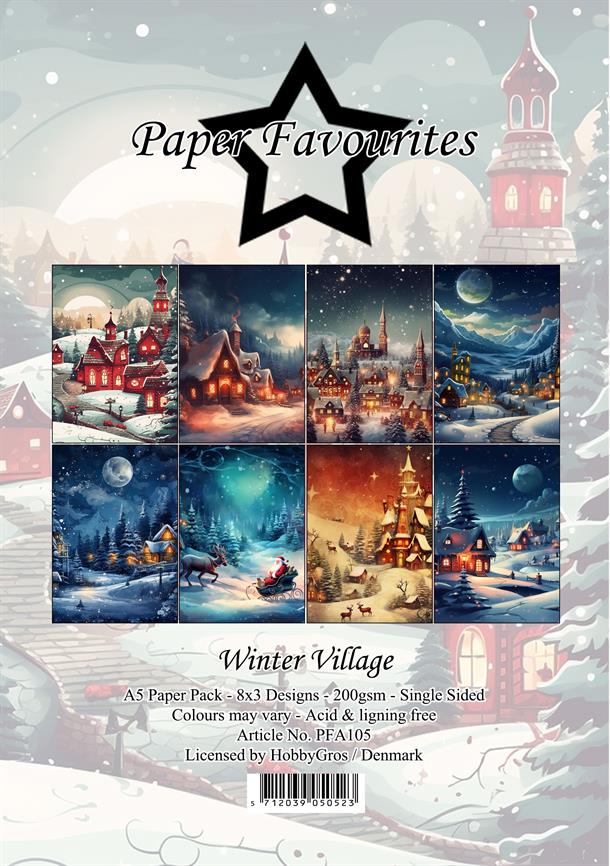 Paper Favourites - Winter Village - Paper Pack A5
