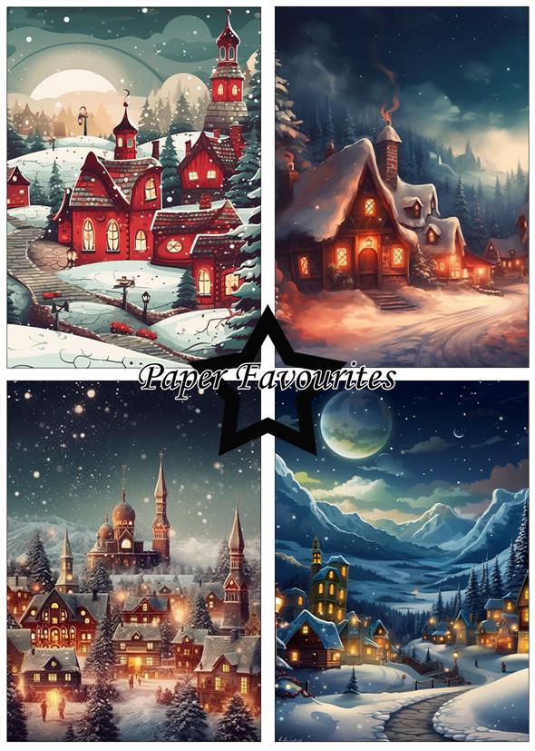 Paper Favourites - Winter Village - Paper Pack A5