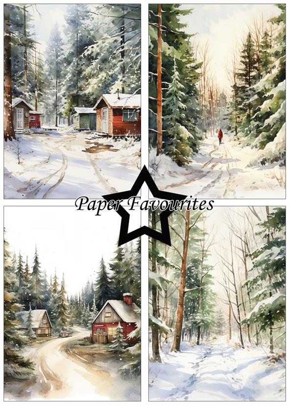 Paper Favourites - Winter Forest - Paper Pack A5