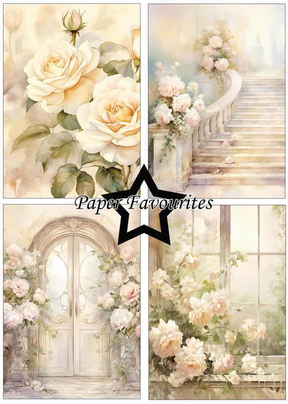 Paper Favourites - Shabby Cic Roses -  Paper Pack A5