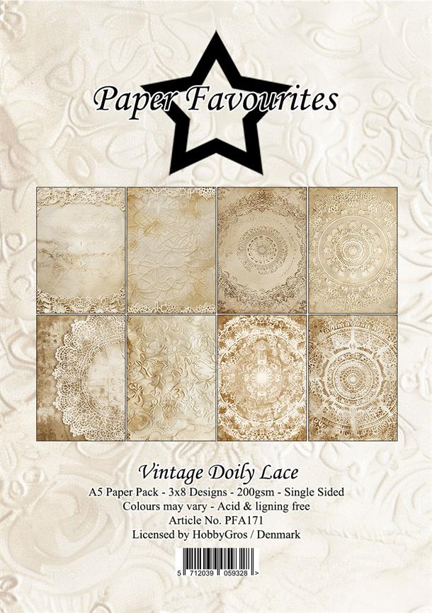 Paper Favourites - Vintage Doily Lace - Paper Pack A5