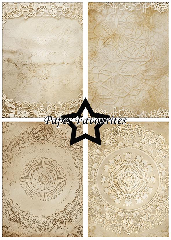 Paper Favourites - Vintage Doily Lace - Paper Pack A5