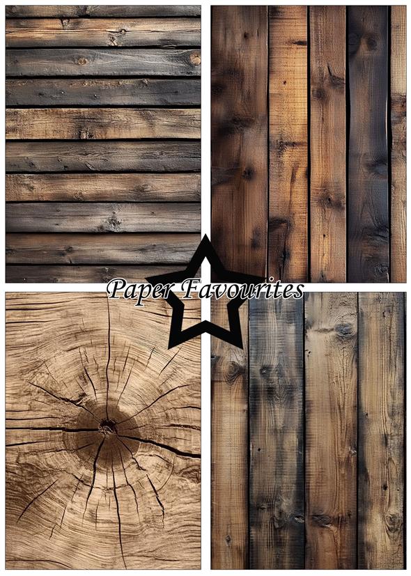 Paper Favourites - Wood - Paper Pack A5 (6 x 8")