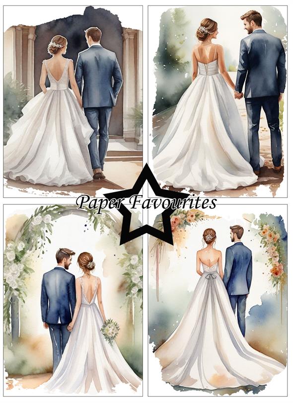 Paper Favourites - Bride & Groom - Paper Pack A6