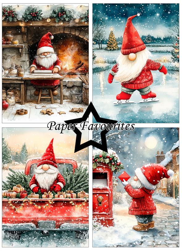 Paper Favourites - Christmas Gnomes 2 - A6