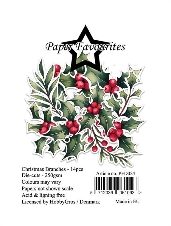 Paper Favourites - Die Cuts - Ephemera - Christmas Branches