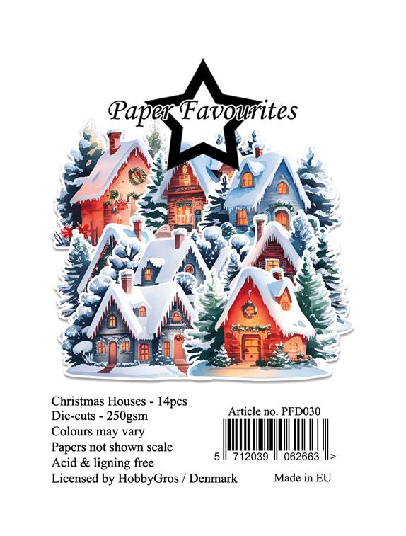 Paper Favourites - Die Cuts - Ephemera - Christmas Houses