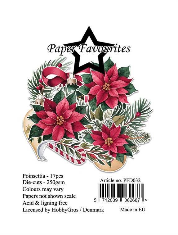Paper Favourites - Die Cuts - Ephemera - Poinsettia