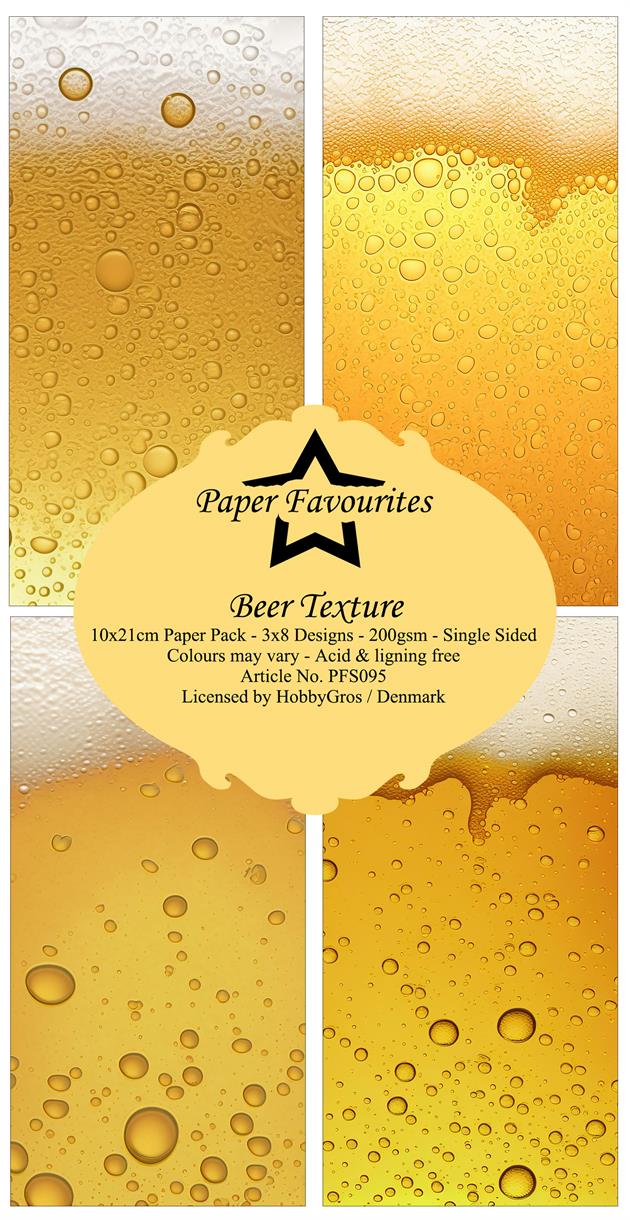 Paper Favourites - Beer Texture - Slimline - Paper Pack