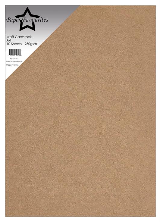 Paper Favourites - Kraft Cardstock - A4 - 10 pack
