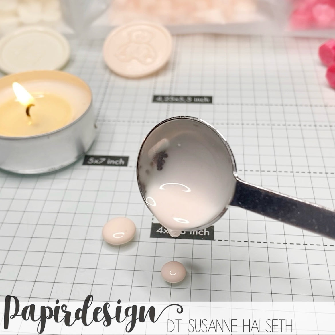 Papirdesign - Voksbiter - Lys Fersken