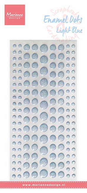 Marianne Design - Enamel Dots - Light blue glitter