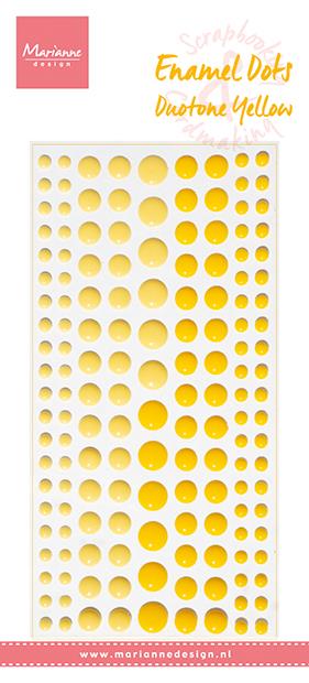 Marianne Design - Enamel Dots -  Duotone Yellow