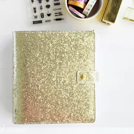 Heidi Swapp - Fresh Start Classic Planner - Gold Glitter