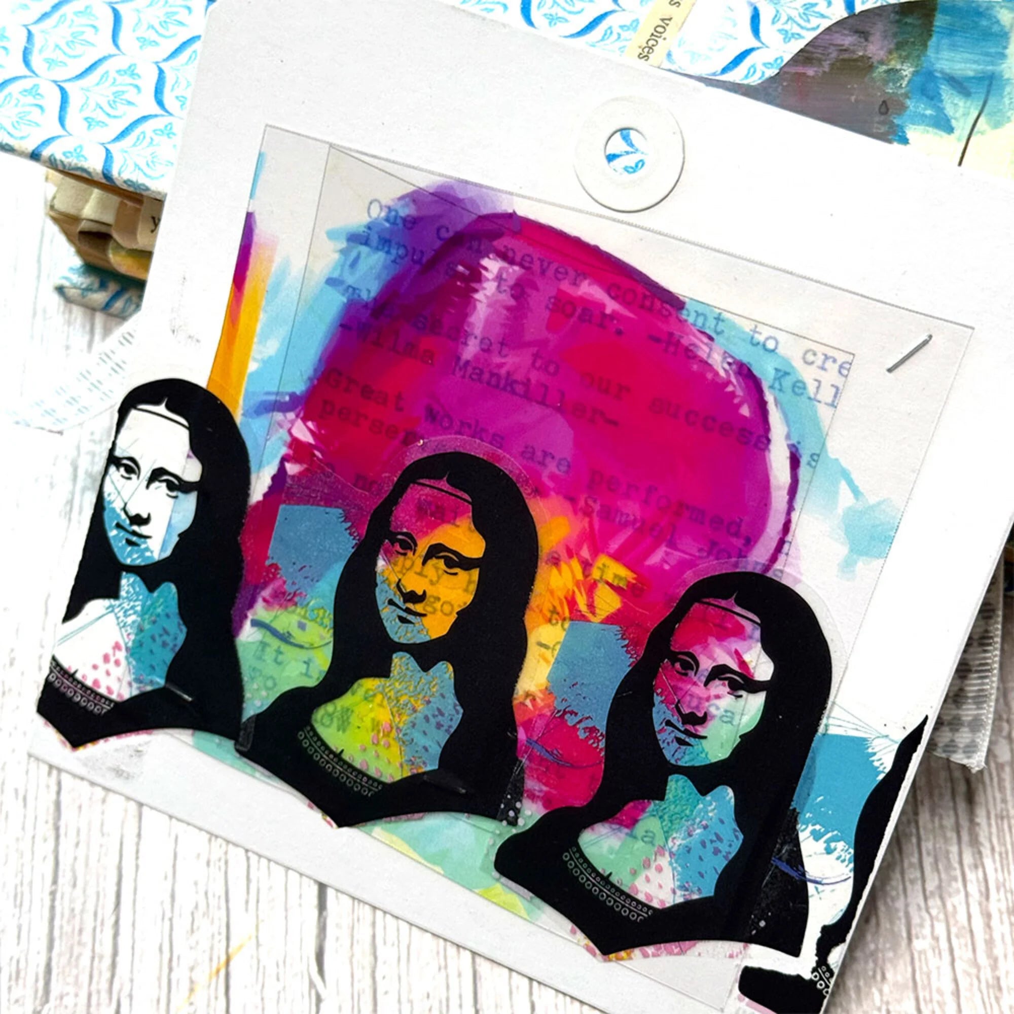 Dina Wakley Media - Rub ons - On their mind