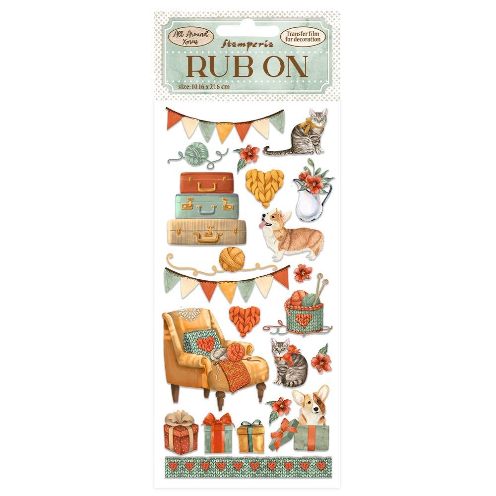 Stamperia - Rub Ons - All around christmas - Suitcases