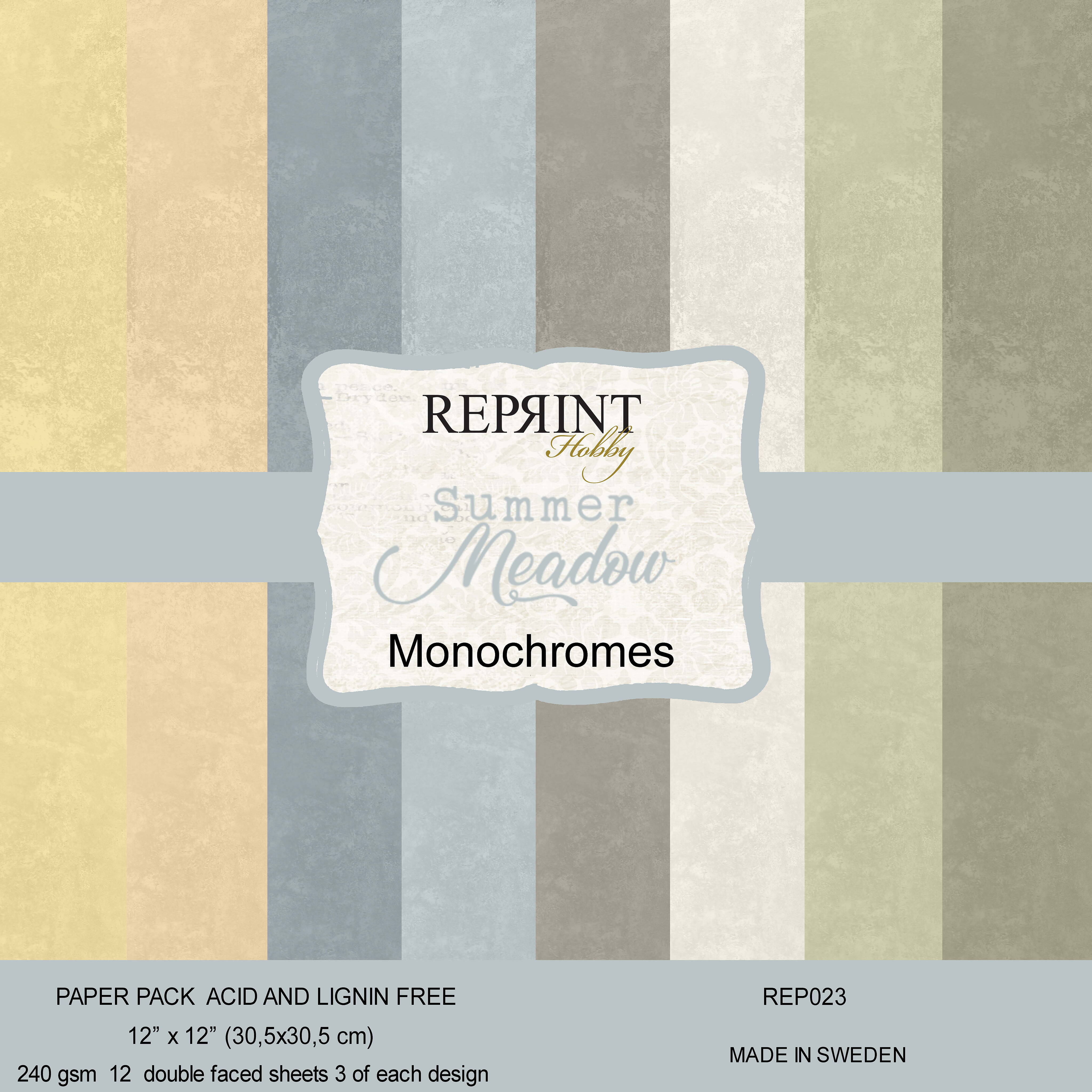 Reprint - Paperpack - Summer Meadow Collection - Monochromes