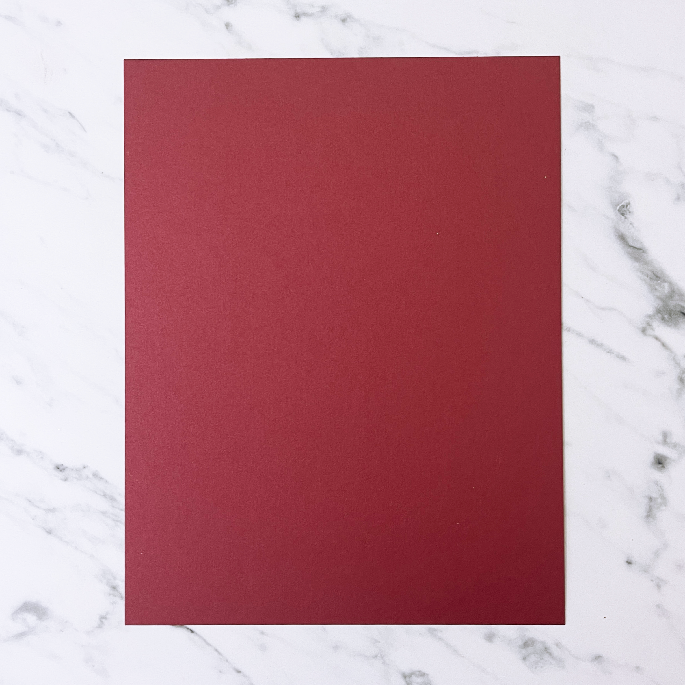 Bazzill - Smooth Metallic Cardstock - Red - A4