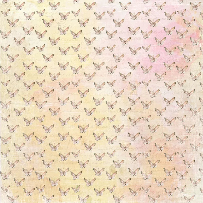 Reprint - Hello Easter Collection - Butterflies - 12 x 12"