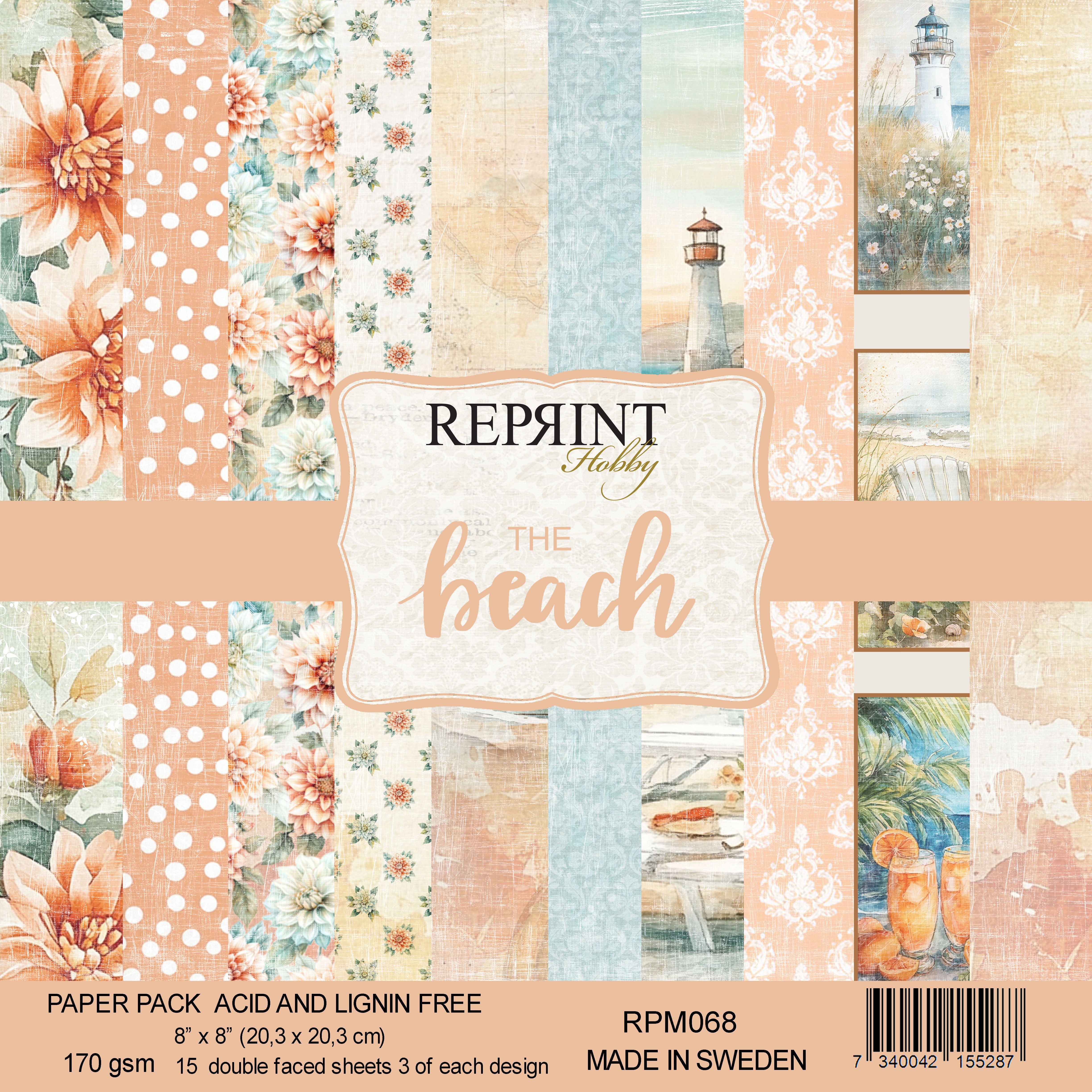 Reprint - The Beach Collection - 8 x 8"