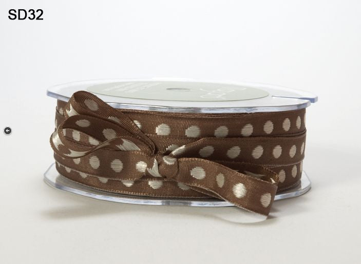 May Arts - Solid Center - Dot Ribbon - metervis