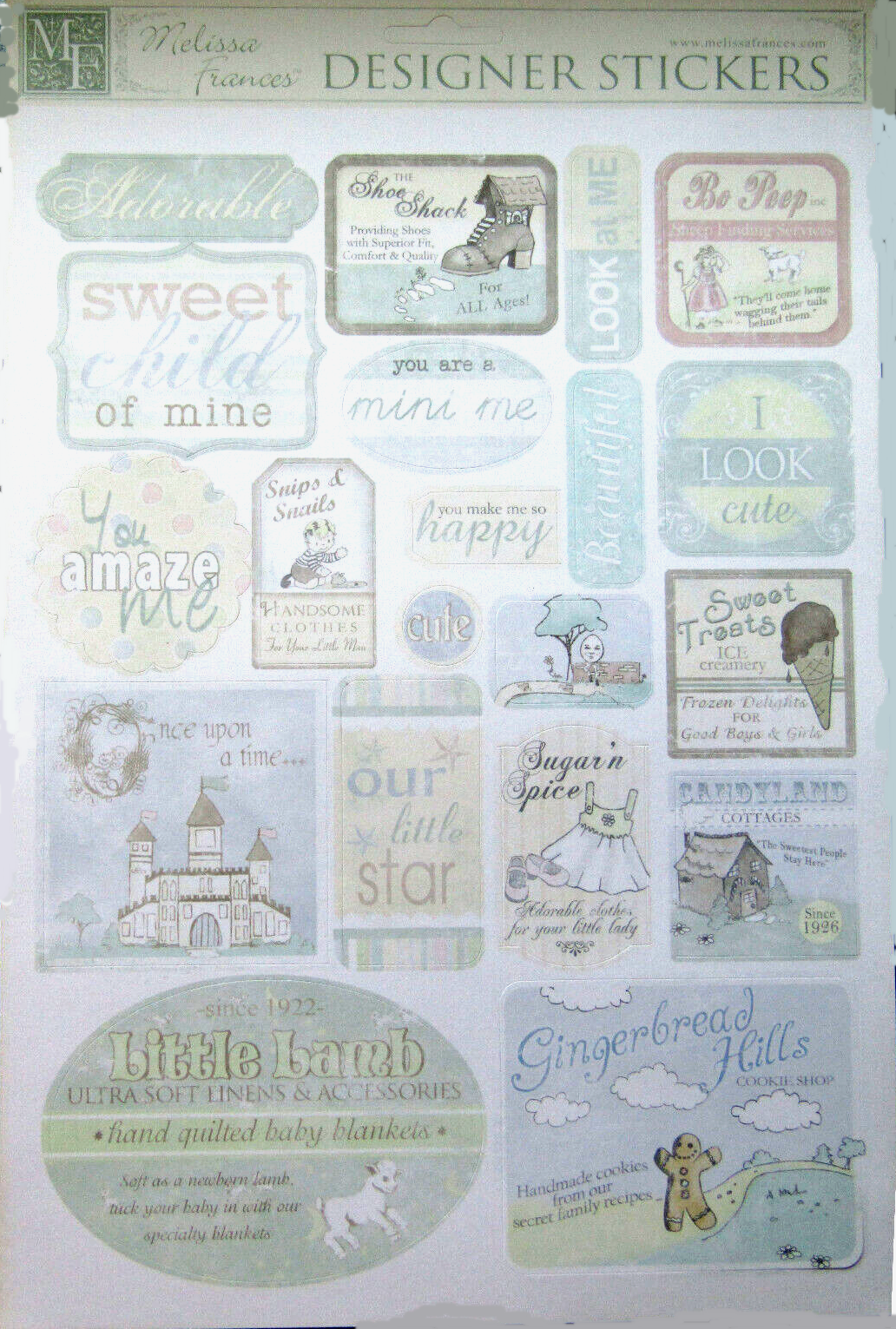 Melissa Frances - Children  -  Stickers