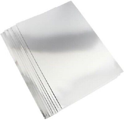 Paper Favourites - Mirror Card - Foil - Gloss - Chrome Silver   A4 -5pk