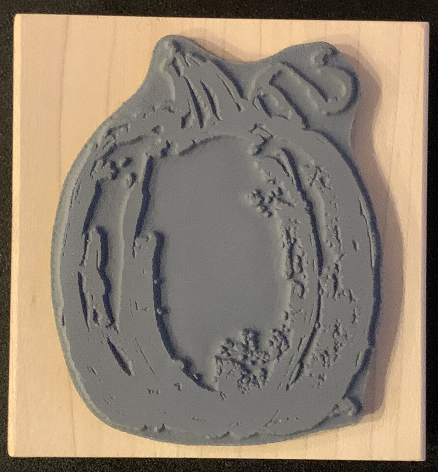 Art Impression - wood mounted stamp - Pumpkin