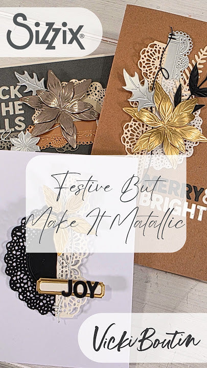 Sizzix - Thinlits Dies - Vicky Boutin - Border Clusters
